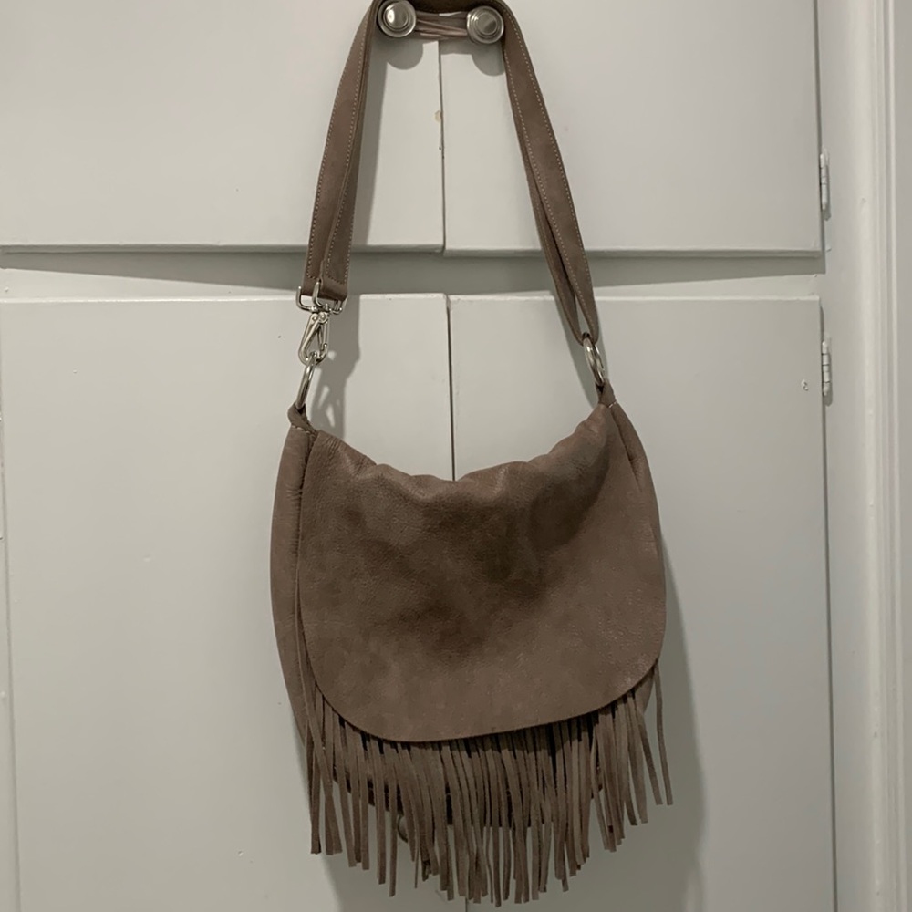 Roots purse leather fringe